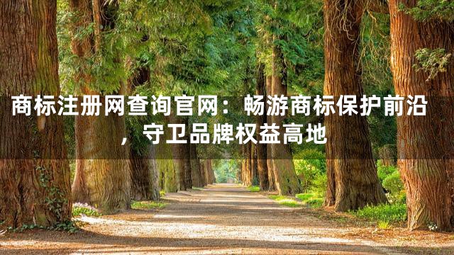 商标注册网查询官网：畅游商标保护前沿，守卫品牌权益高地