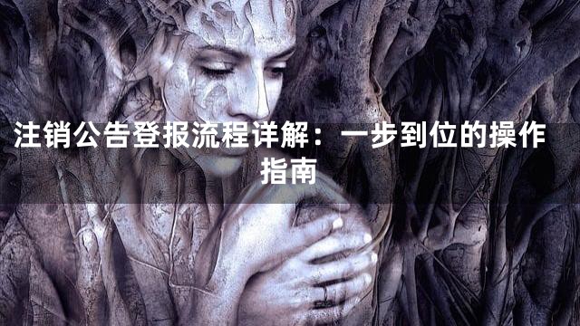注销公告登报流程详解：一步到位的操作指南