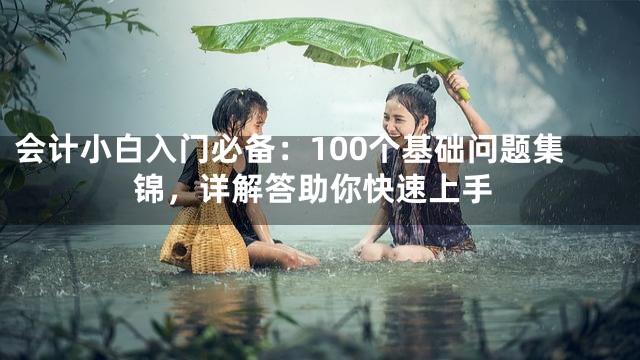 会计小白入门必备：100个基础问题集锦，详解答助你快速上手
