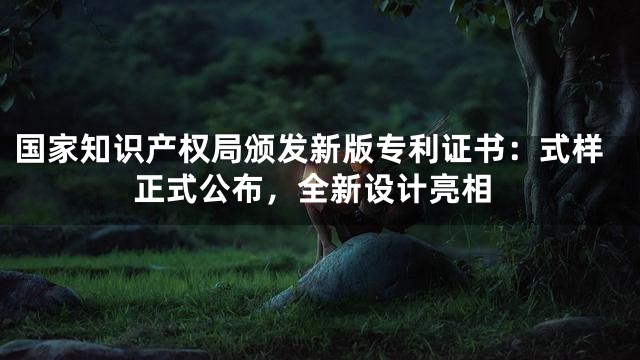国家知识产权局颁发新版专利证书：式样正式公布，全新设计亮相