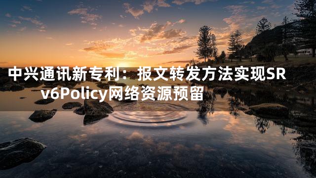 中兴通讯新专利：报文转发方法实现SRv6Policy网络资源预留