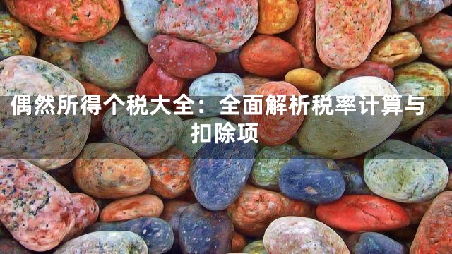 偶然所得个税大全：全面解析税率计算与扣除项