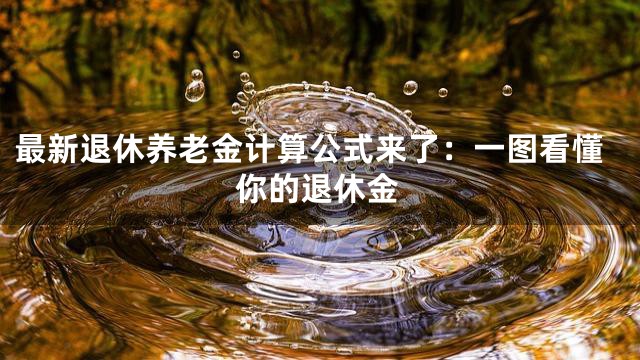 最新退休养老金计算公式来了：一图看懂你的退休金