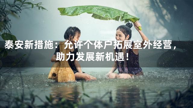 泰安新措施：允许个体户拓展室外经营，助力发展新机遇！