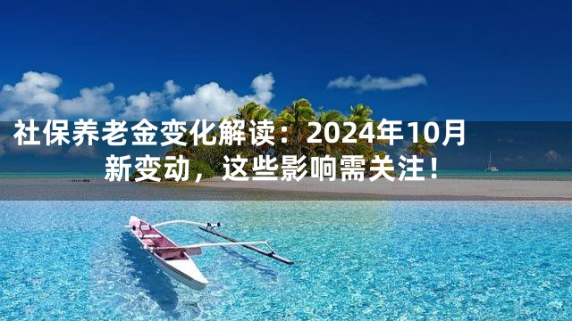 社保养老金变化解读：2024年10月新变动，这些影响需关注！