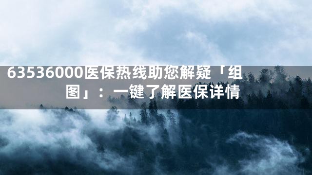 63536000医保热线助您解疑「组图」：一键了解医保详情