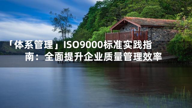 「体系管理」ISO9000标准实践指南：全面提升企业质量管理效率