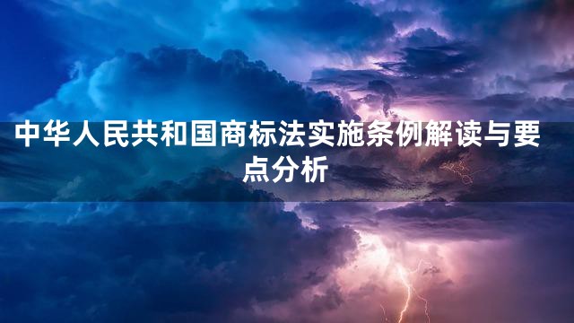 中华人民共和国商标法实施条例解读与要点分析