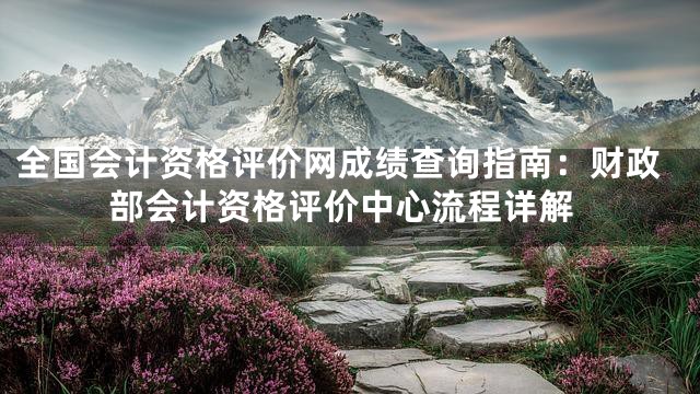 全国会计资格评价网成绩查询指南：财政部会计资格评价中心流程详解