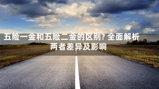 五险一金和五险二金的区别? 全面解析两者差异及影响