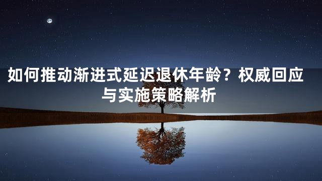 如何推动渐进式延迟退休年龄？权威回应与实施策略解析