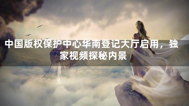 中国版权保护中心华南登记大厅启用，独家视频探秘内景
