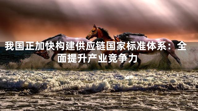 我国正加快构建供应链国家标准体系：全面提升产业竞争力