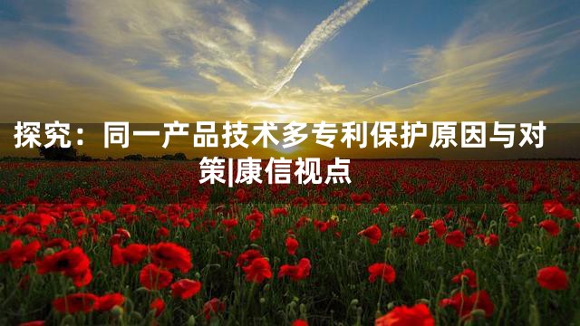 探究：同一产品技术多专利保护原因与对策|康信视点