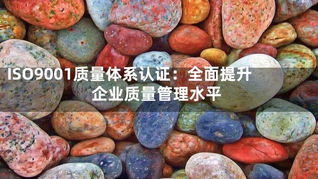 ISO9001质量体系认证：全面提升企业质量管理水平