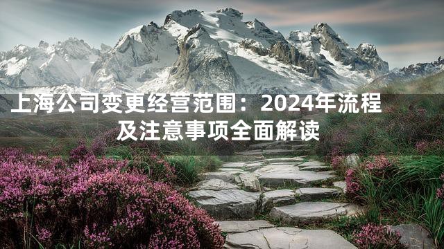 上海公司变更经营范围：2024年流程及注意事项全面解读