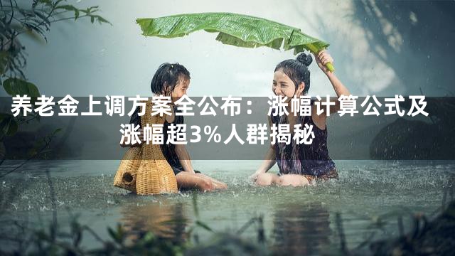 养老金上调方案全公布：涨幅计算公式及涨幅超3%人群揭秘