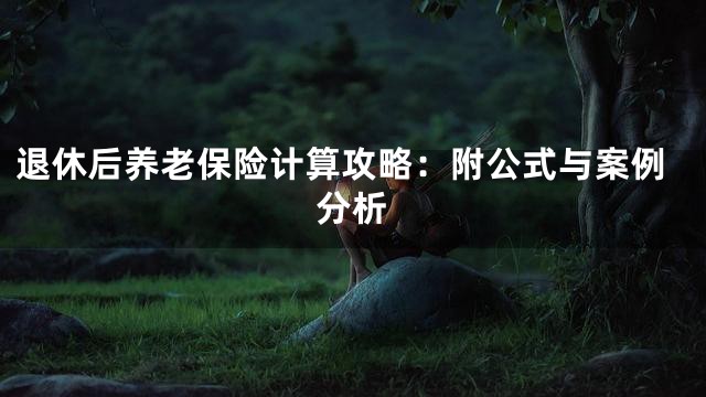 退休后养老保险计算攻略：附公式与案例分析