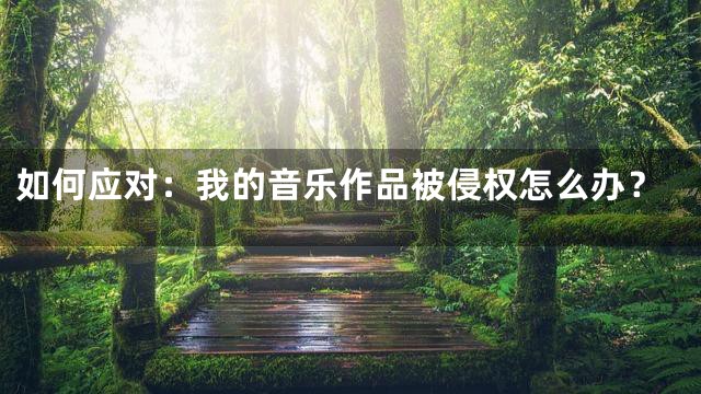 如何应对：我的音乐作品被侵权怎么办？