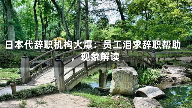 日本代辞职机构火爆：员工泪求辞职帮助，现象解读