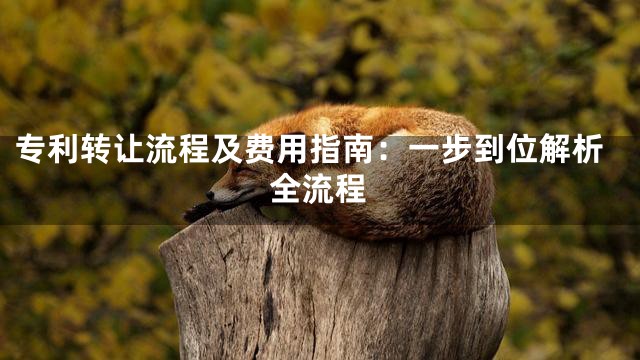 专利转让流程及费用指南：一步到位解析全流程