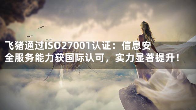 飞猪通过ISO27001认证：信息安全服务能力获国际认可，实力显著提升！