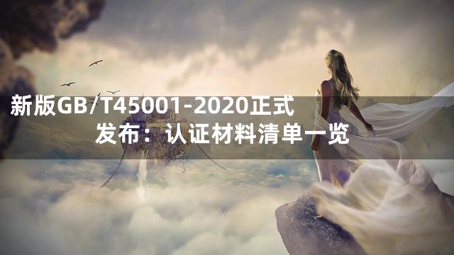 新版GB/T45001-2020正式发布：认证材料清单一览