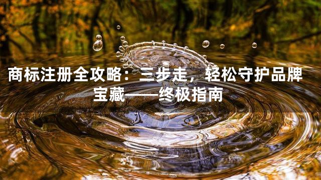 商标注册全攻略：三步走，轻松守护品牌宝藏——终极指南