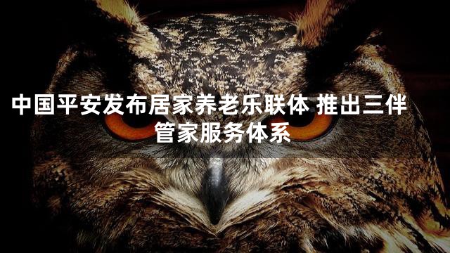 中国平安发布居家养老乐联体 推出三伴管家服务体系