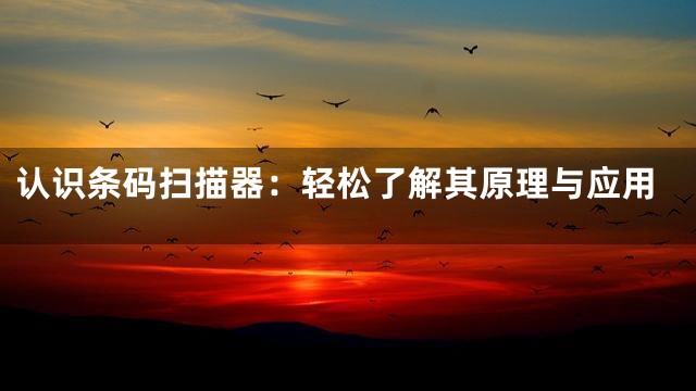 认识条码扫描器：轻松了解其原理与应用