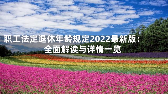 职工法定退休年龄规定2022最新版：全面解读与详情一览