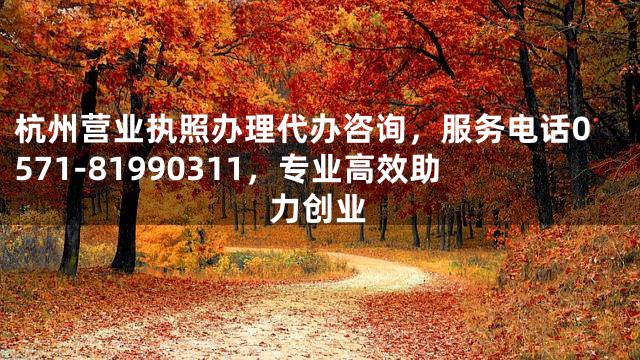 杭州营业执照办理代办咨询，服务电话0571-81990311，专业高效助力创业