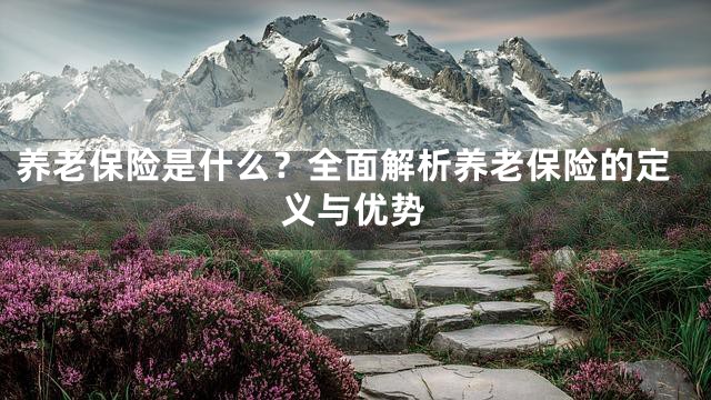 养老保险是什么？全面解析养老保险的定义与优势