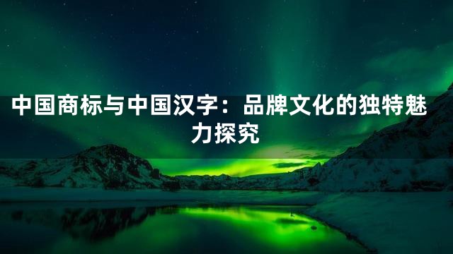 中国商标与中国汉字：品牌文化的独特魅力探究