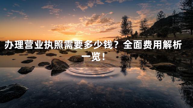 办理营业执照需要多少钱？全面费用解析一览！