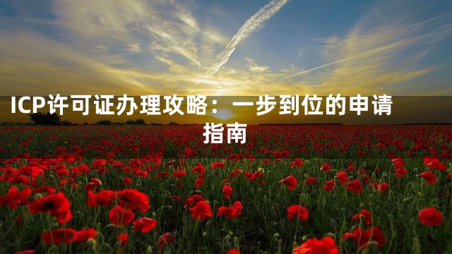 ICP许可证办理攻略：一步到位的申请指南