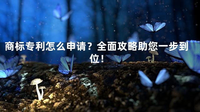商标专利怎么申请？全面攻略助您一步到位！