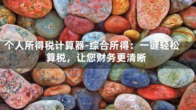 个人所得税计算器-综合所得：一键轻松算税，让您财务更清晰