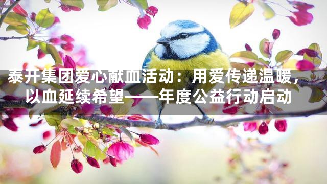 泰开集团爱心献血活动：用爱传递温暖，以血延续希望——年度公益行动启动