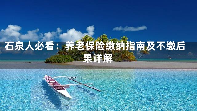 石泉人必看：养老保险缴纳指南及不缴后果详解