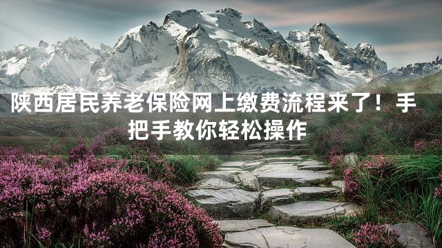 陕西居民养老保险网上缴费流程来了！手把手教你轻松操作