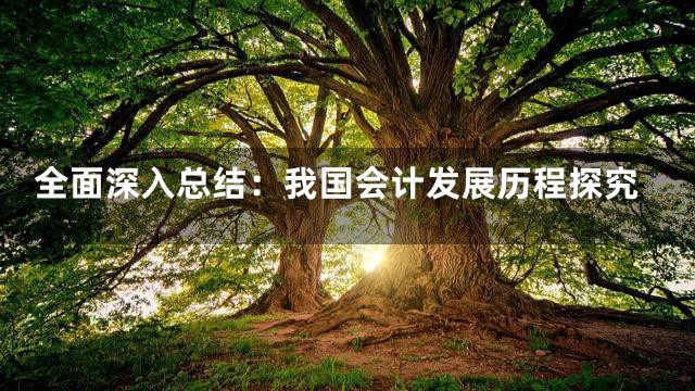 全面深入总结：我国会计发展历程探究