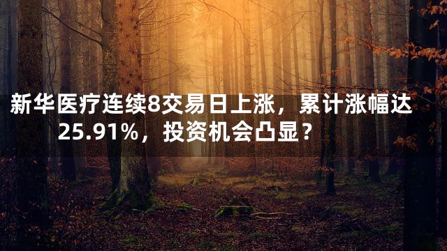 新华医疗连续8交易日上涨，累计涨幅达25.91%，投资机会凸显？