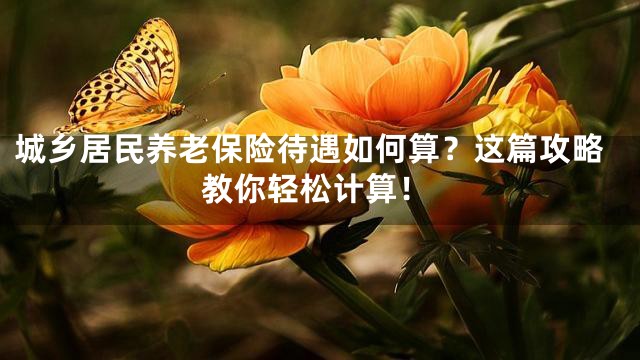 城乡居民养老保险待遇如何算？这篇攻略教你轻松计算！