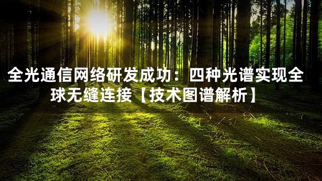 全光通信网络研发成功：四种光谱实现全球无缝连接【技术图谱解析】