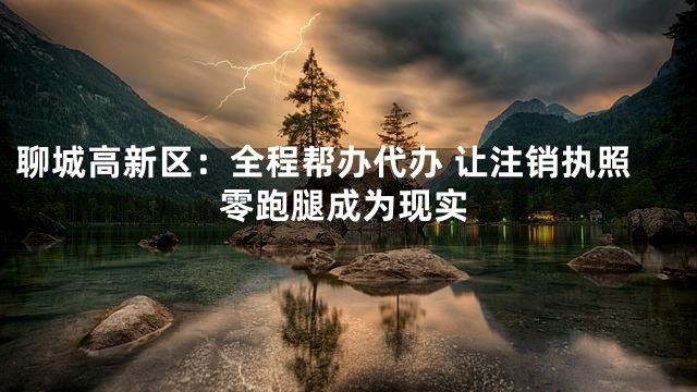 聊城高新区：全程帮办代办 让注销执照零跑腿成为现实