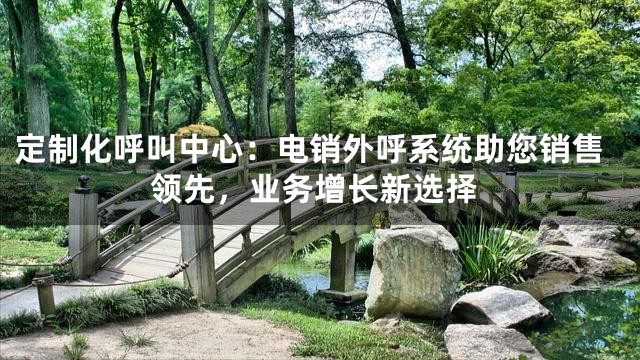 定制化呼叫中心：电销外呼系统助您销售领先，业务增长新选择
