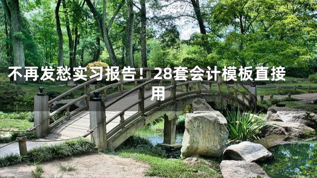 不再发愁实习报告！28套会计模板直接用