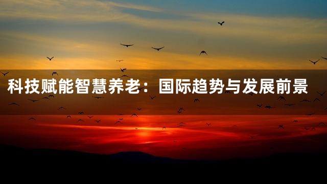 科技赋能智慧养老：国际趋势与发展前景