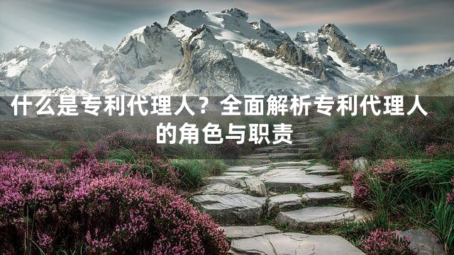 什么是专利代理人？全面解析专利代理人的角色与职责